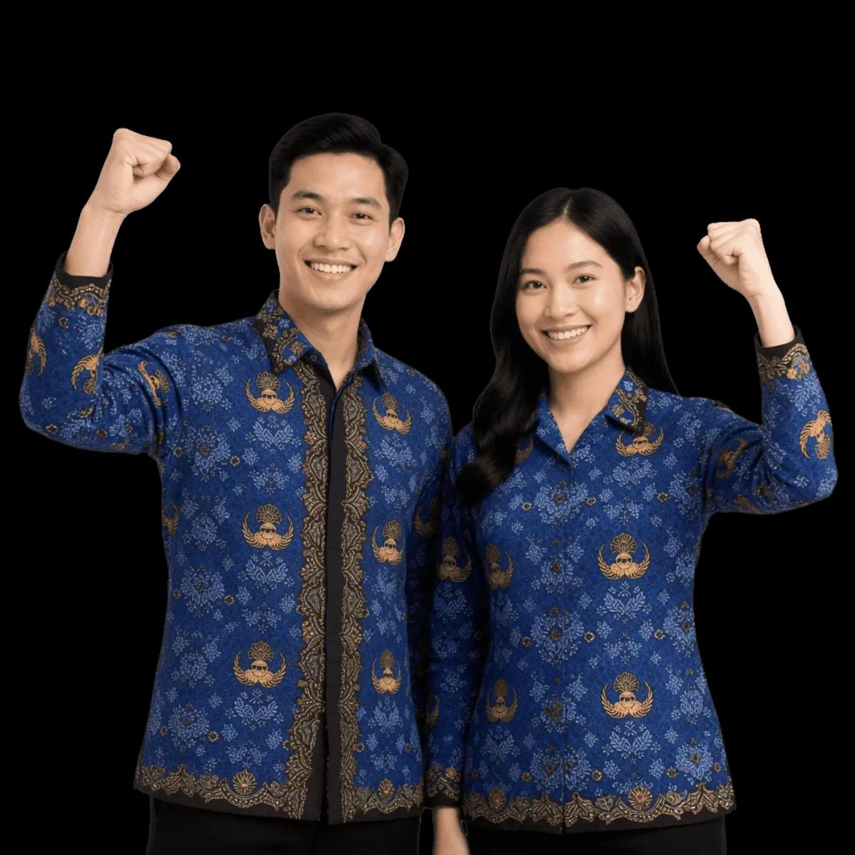 Dua calon ASN berseragam batik Korpri siap lolos CPNS 2026 bersama SuratPlus